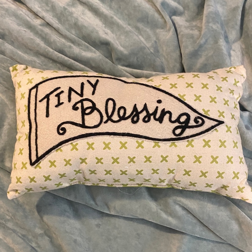 Tiny Blessing Decorative Pillow